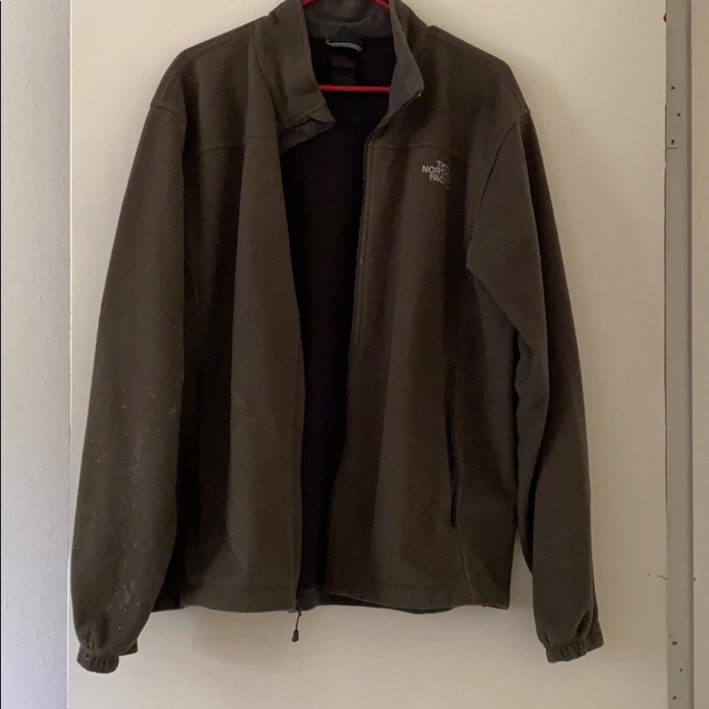 Green North Face Zip-Up